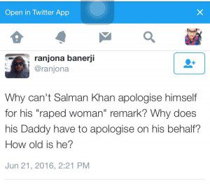 Ranjona Banerji on Salman Khan