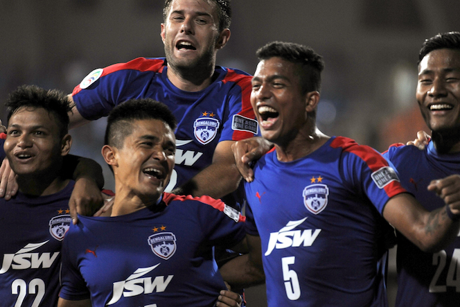 Sunil Chhetri strikes | Bengaluru FC create history | Reach AFC Cup final