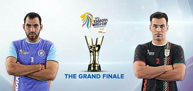 India, Iran to contest Kabaddi World Cup final