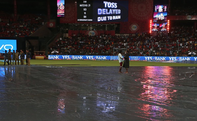 IPL-10: RCB, SRH share points after rain wash-out