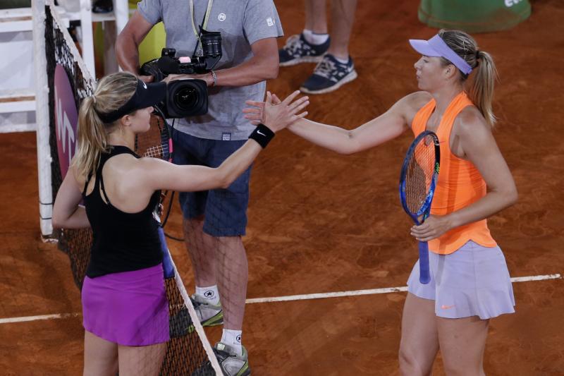 Genie Bouchard beats Sharapova in epic after branding her a ‘cheater’